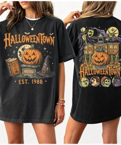 Vintage Halloween Witch Pumpkin T-Shirt for Spooky Season